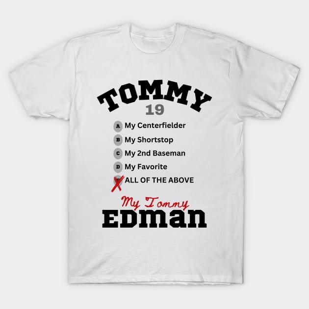 Tommy Edman T-Shirt by Peace Love and Baseball